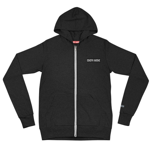 Niche Embroidered Zip Hoodie